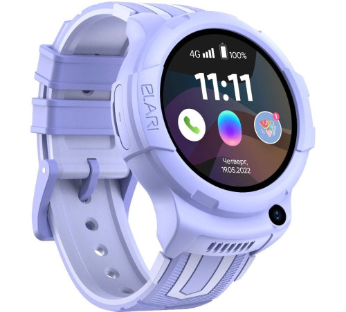 Детские умные часы Elari KidPhone 4G Wink сиреневый