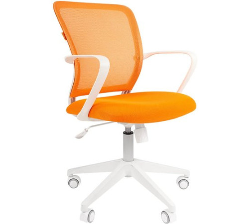 Офисное кресло CHAIRMAN 698 White оранжевый