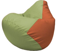 Кресло-мешок Flagman Груша Макси Г2.3-1923 оливковый/оранжевый