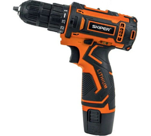 Дрель-шуруповерт Skiper DF420B с 2-мя АКБ, кейс