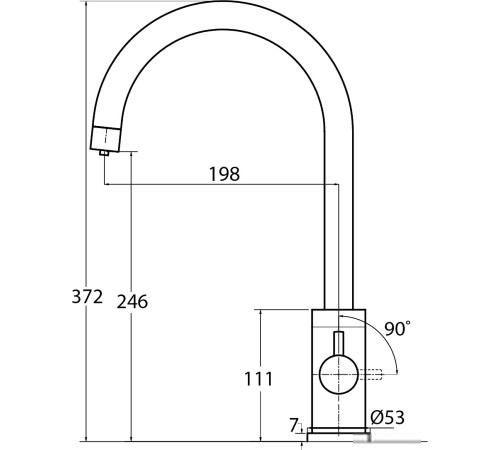 Смеситель ZorG Sabiaduo 2963 черный