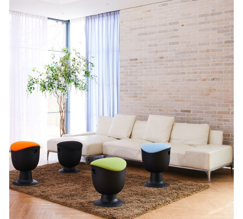 Офисный стул Chair Meister Tulip черный пластик, желтый