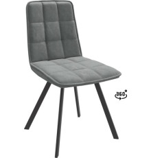 Стул Мамадома Rom D-R 360 k10 Антрацит замша Lux/черный