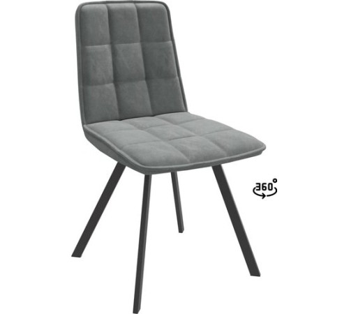 Стул Мамадома Rom D-R 360 k10 Антрацит замша Lux/черный