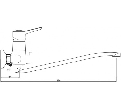 Смеситель Gross Aqua Alfa 7211313C-35S