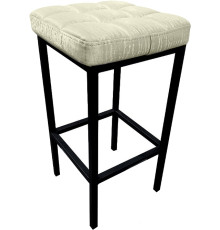 Табурет Древпром Камелот ДП2-07 черный матовый/Bengal белый