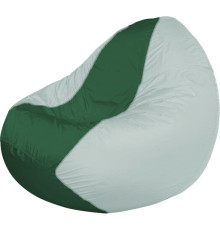 Кресло-мешок Flagman Classic К2.1-39 белый/зеленый
