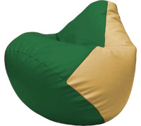 Кресло-мешок Flagman Груша Макси Г2.3-0113 зелёный/бежевый