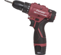 Дрель-шуруповерт Pioneer Tools CD-M1215-02C с 2-мя АКБ, кейс
