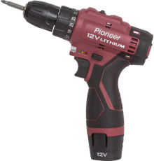 Дрель-шуруповерт Pioneer Tools CD-M1215-02C с 2-мя АКБ, кейс