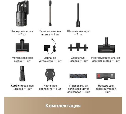 Пылесос Trouver Cordless Vacuum Cleaner G70 Detect V2515 евровилка, черный