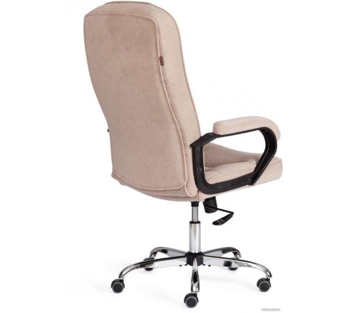 Офисное кресло TetChair СН9944 флок/хром бежевый