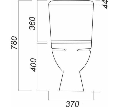 Унитаз Sanita Стандарт - Эконом SDTSACC01090112