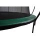 Батут GoUP Luxury 12FT с сеткой и лестницей, темно-зеленый