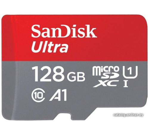 Карта памяти SanDisk Ultra SDSQUAR-128G-GN6MA microSDXC 128GB с адаптером