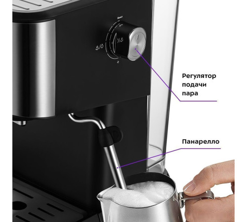 Рожковая кофеварка Kitfort KT-7293