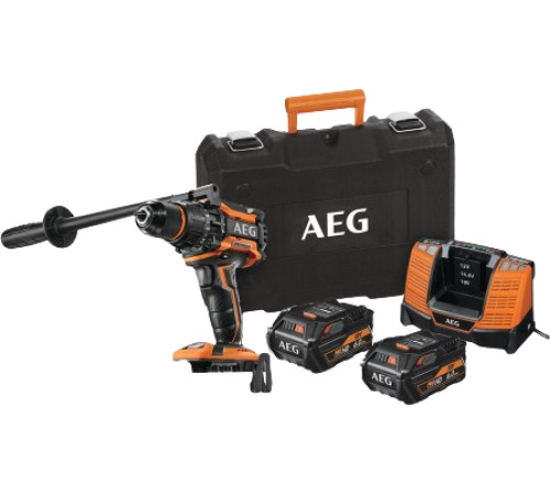 Ударная дрель-шуруповерт AEG Powertools BSB 18BL LI-602C 4935464100 с 2-мя АКБ 6 Ач, кейс