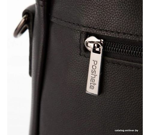 Мужская сумка Poshete 253-7090-43-BLK черный