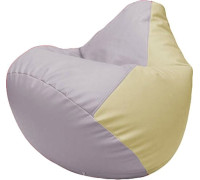 Кресло-мешок Flagman Груша Макси Г2.3-2510 сиреневый/светло-бежевый