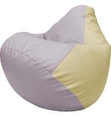 Кресло-мешок Flagman Груша Макси Г2.3-2510 сиреневый/светло-бежевый