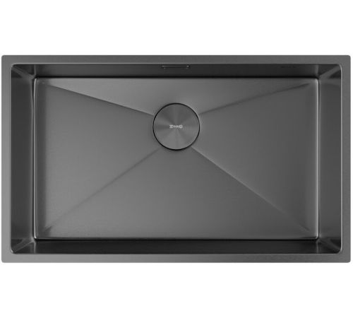Кухонная мойка ZorG Zerox 74 U / IF PVD Gunblack