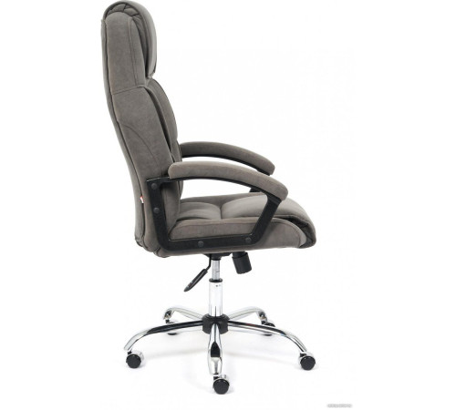 Офисное кресло TetChair Bergamo флок хром/серый 29