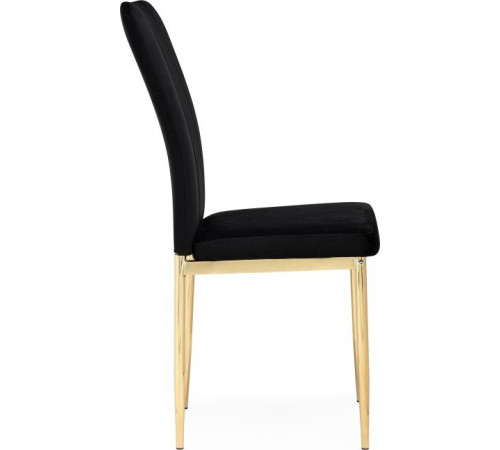 Стул Woodville Rek черный/золотой