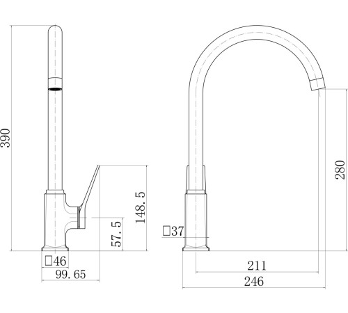 Смеситель Fashun A4086