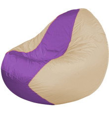 Кресло-мешок Flagman Classic К2.1-193 бежевый/сиреневый