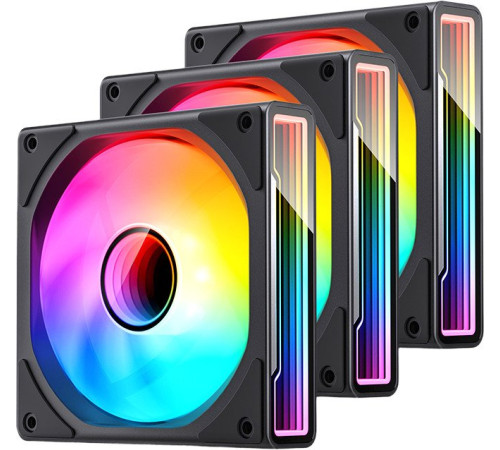 Комплект вентиляторов для корпуса Jonsbo ZK-120 черный, 3 шт.