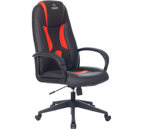 Кресло Zombie 8 черный/красный
