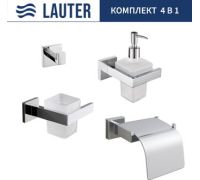 Набор аксессуаров для ванной Lauter 21SH71061 + 21SH71091 + 21SH71101 + 21SH71091 Chrome, 4 предмета