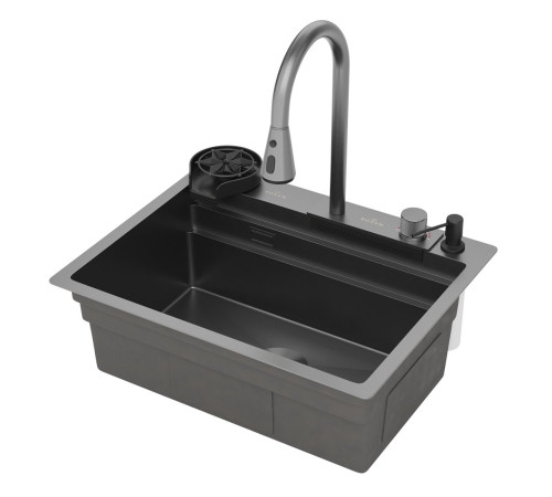 Кухонная мойка Roxen Stage Plus 560250-60B многофункциональная 8 в 1 60*48/графит