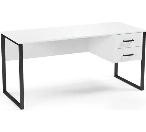 Стол Soma Slava 160x66 белый/черный