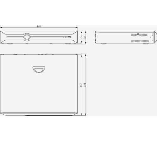 Сетевой видеорегистратор Tiandy TC-R3440 I/B/N/H/C/V4.1