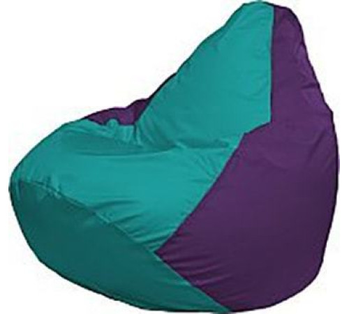 Кресло-мешок Flagman Груша Медиум Г1.1-285 бирюзовый/фиолетовый