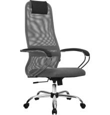 Кресло Metta SU-B-8 хром, светло-серый