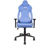 Игровое геймерское кресло Thermaltake V Comfort синий/белый