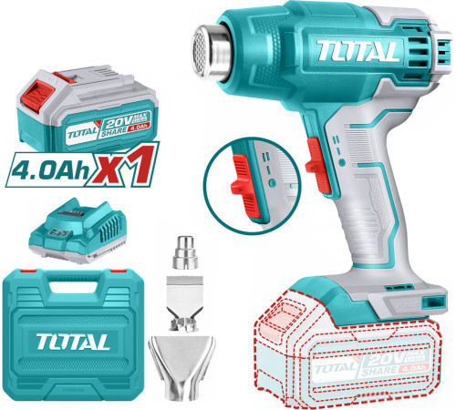 Промышленный фен Total TBLI20025 с 1-им АКБ