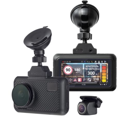 Видеорегистратор-радар детектор 2в1 Roadgid Premier 3 Carbon 2CH