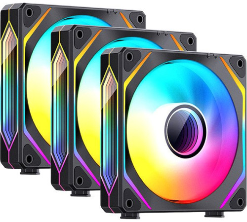 Комплект вентиляторов для корпуса Jonsbo ZL-120 черный, 3 шт.