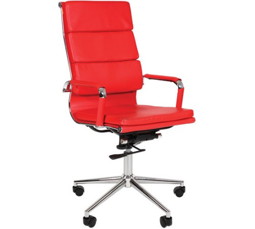 Офисное кресло CHAIRMAN 750 экокожа, красный