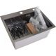 Кухонная мойка Wisent WS-35044B/GER013 с сифоном, дозатором и коландером