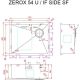 Кухонная мойка ZorG Zerox 54 U / IF Side SF PVD Gunblack