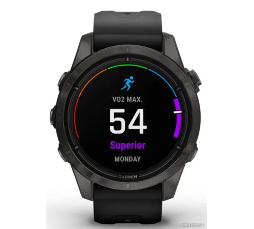 Умные часы Garmin Epix Pro Gen 2 Sapphire 42 мм карбоново-серый титан/черный