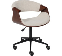 Офисное кресло AksHome Angara букле кремовый Lisa 102/черный