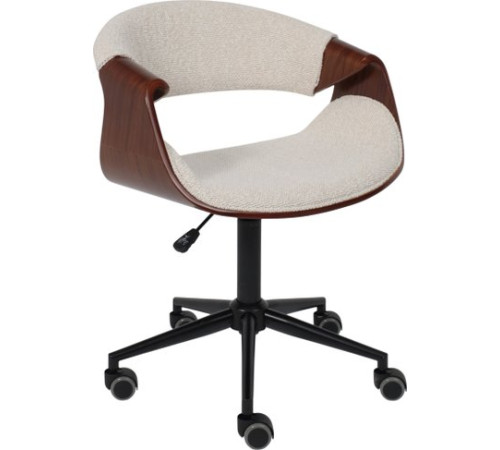 Офисное кресло AksHome Angara букле кремовый Lisa 102/черный