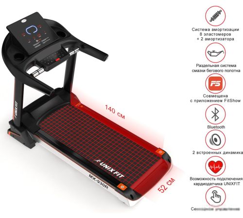 Электрическая беговая дорожка Unixfit MX-930R