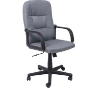 Кресло AksHome Leonidas пластик/ткань, темно-серый