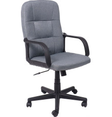 Кресло AksHome Leonidas пластик/ткань, темно-серый